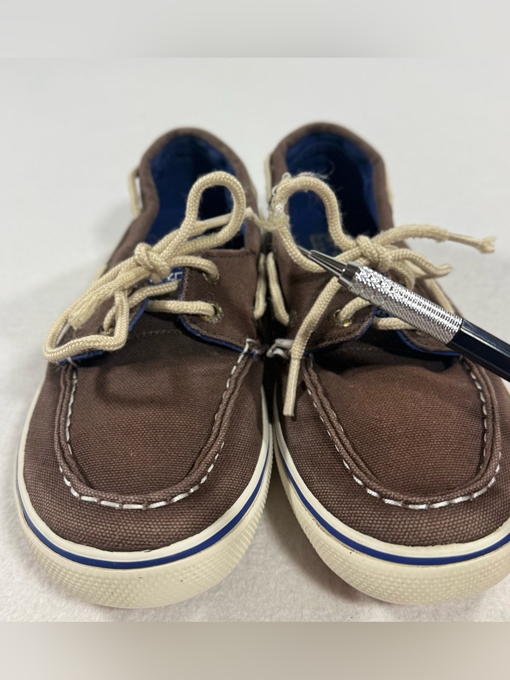 Sperry Top-Sider Halyard Boys' Boat Deck Shoe Brown Size 13.5 Youth - Picture 5 of 7